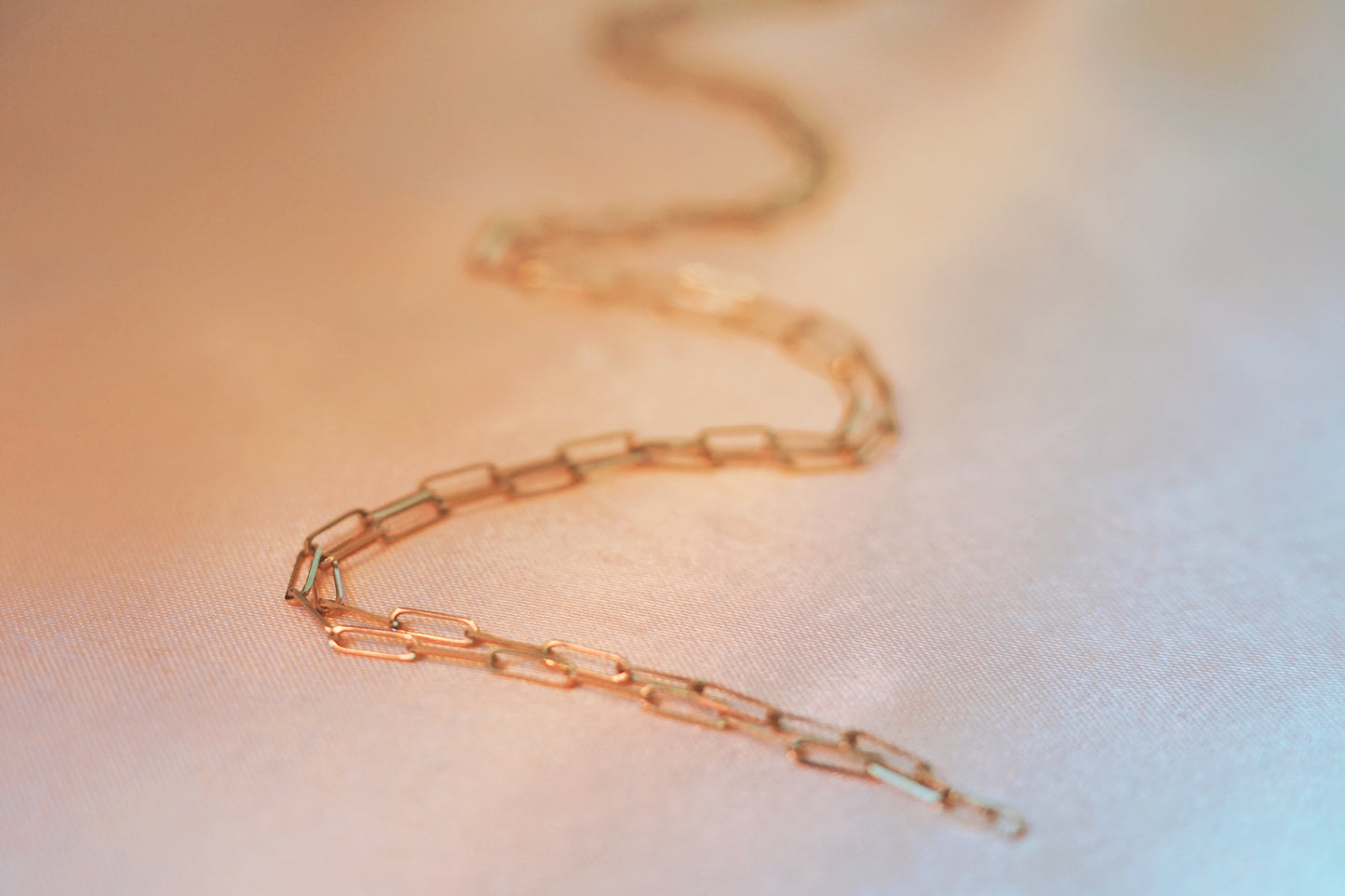 14K Gold Paperchip Chain