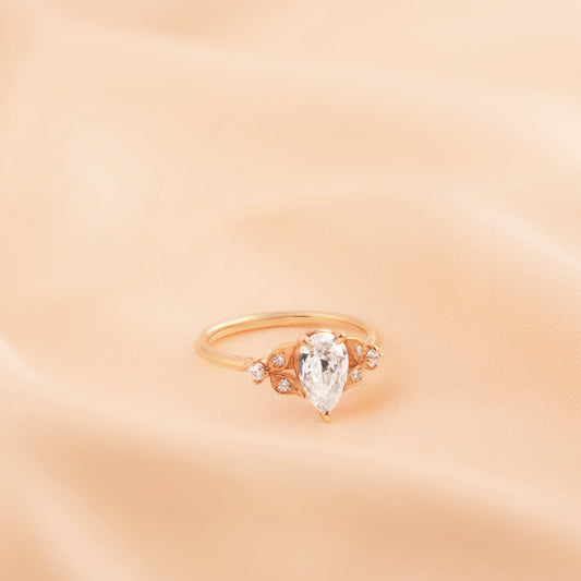 Immortelle Floral Engagement Ring