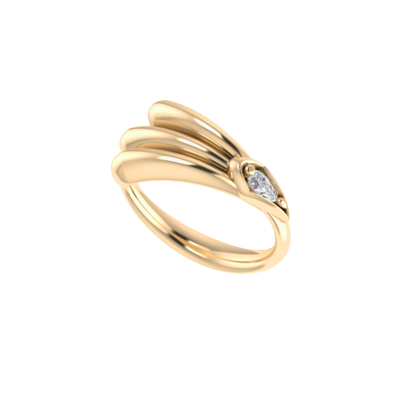 Anadara Single Diamond Ring