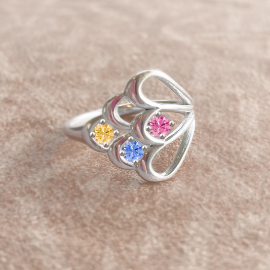 Lorelei White Gold Tutti Frutti Ring