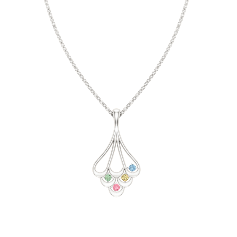 Lorelei White Gold Tutti Frutti Necklace