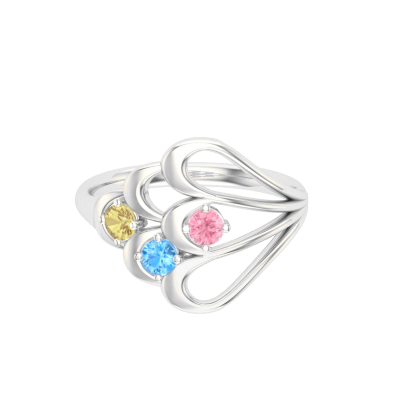 Lorelei White Gold Tutti Frutti Ring