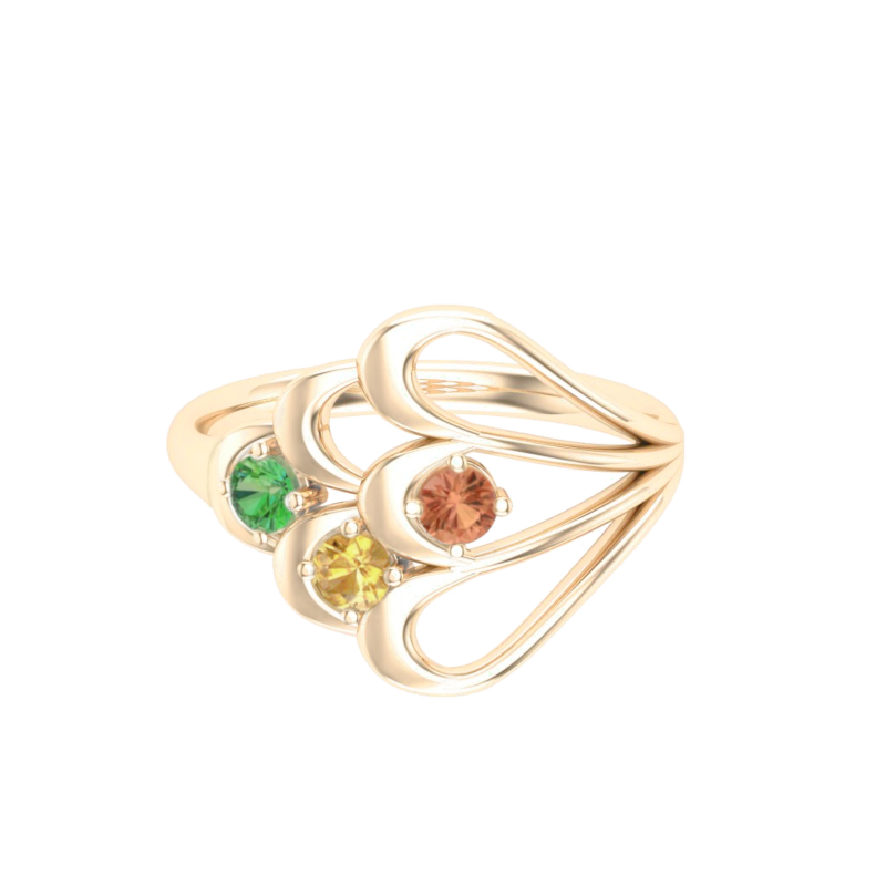 Lorelei Yellow Gold Tutti Frutti Ring