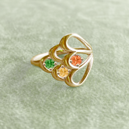 Lorelei Yellow Gold Tutti Frutti Ring