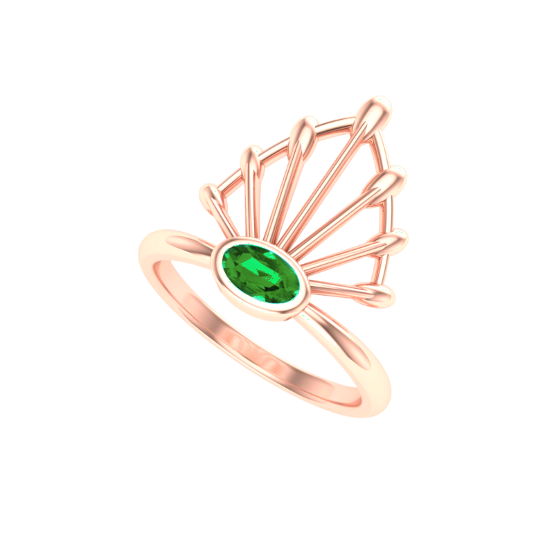 Sedna Tsavorite Coronet Ring