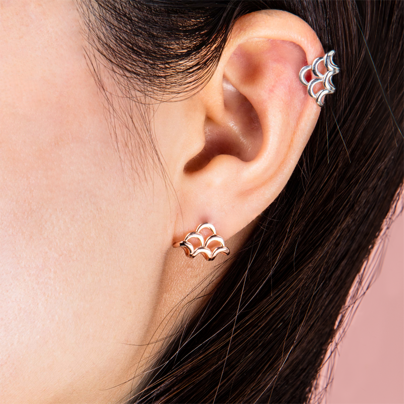 Photo of Lorelei ear cuffs on ear